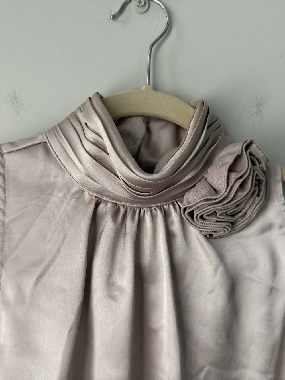 Rachel Zoe Mock Neck Halter Blouse - Size Small
